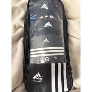 Adidas Adult XL  Adi Lite Shin Guards Adjustable Straps- Black & White New